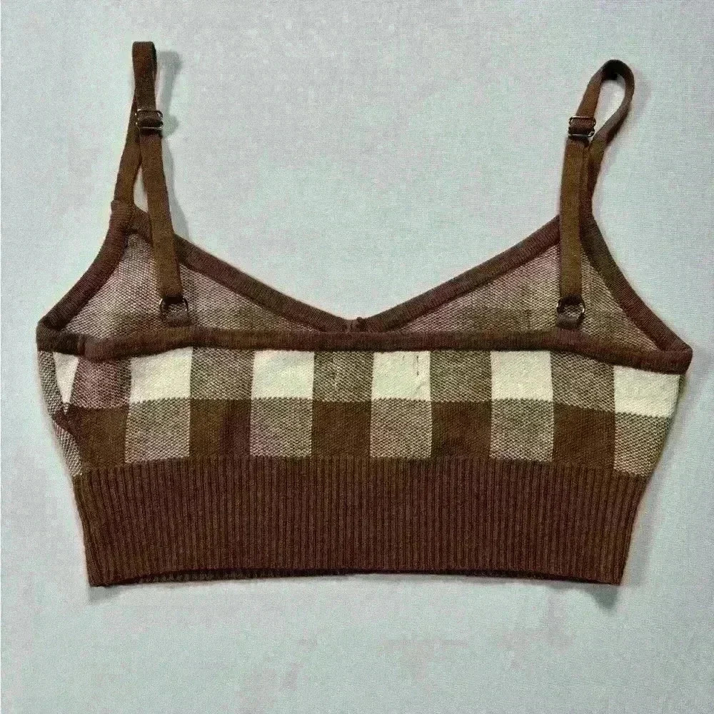 Altar’d State Checkered Crop Top - Small - Picture 2 of 5